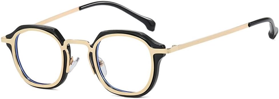 

Круглые солнцезащитные очки UV400 с заклепочной оправой и градиентным покрытием, для ношения на открытом воздухе и бега, черные с прозрачными линзами UYPTK, Black Clear