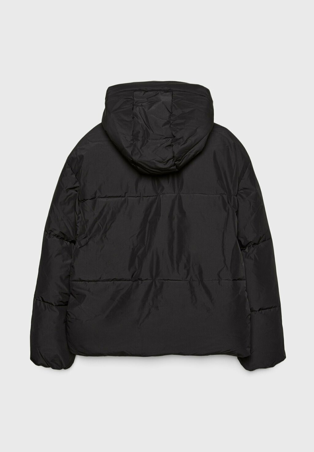 

Зимняя куртка OVERSIZE PUFFER WITH HOOD Stradivarius, черный