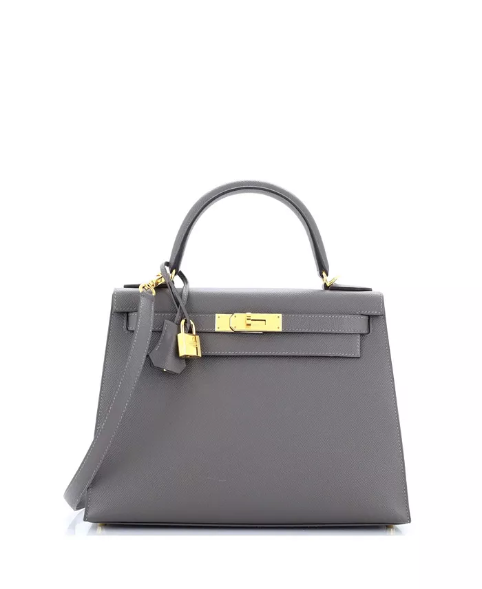 

Сумка Kelly 28 серого цвета Epsom с золотой фурнитурой Pre-Owned HERMÉS, серый