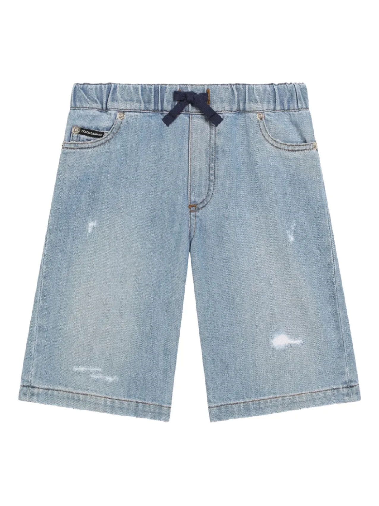 

Детские шорты с логотипом Dolce & Gabbana Kids, синий
