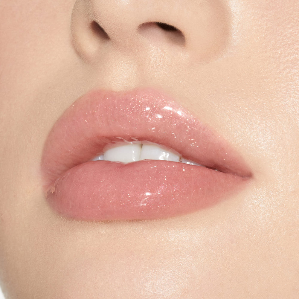 

Блеск для губ Kylie Cosmetics High Gloss, sheer warm pink with pink shimmer/one in a billion