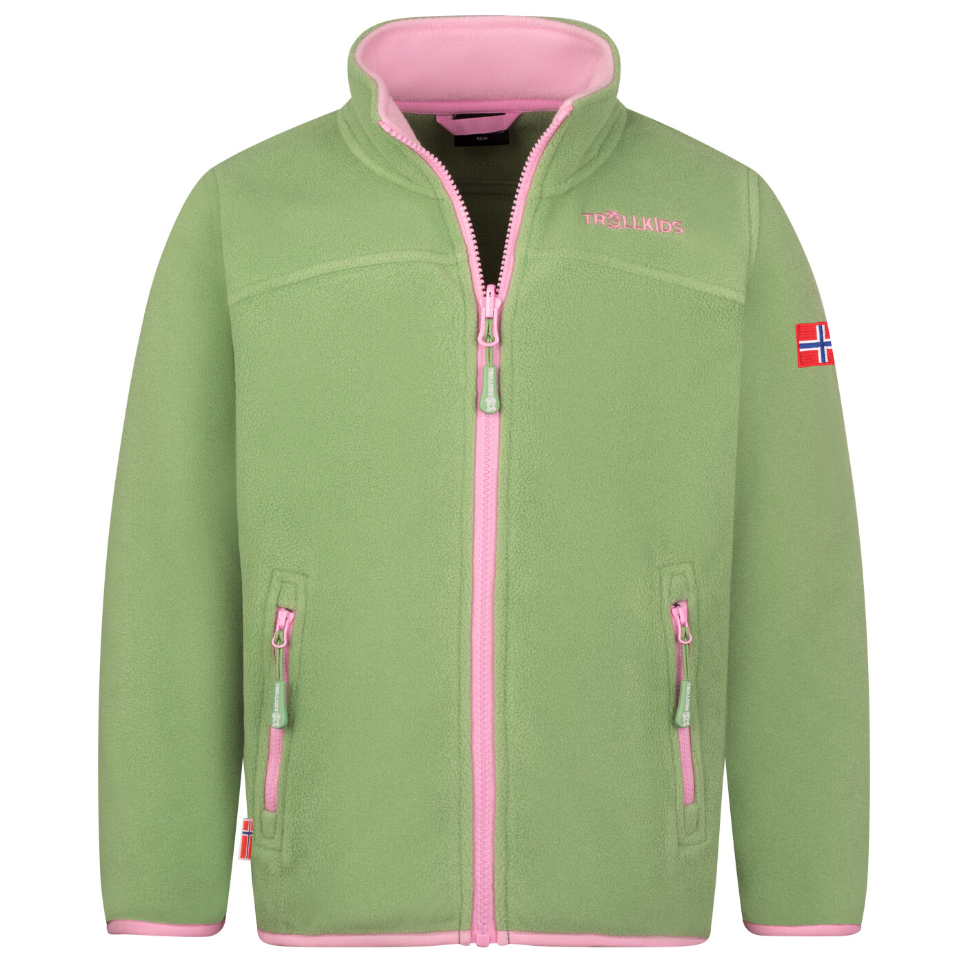 

Флисовая жилетка Trollkids Girls Oppdal XT, цвет Pistachio Green/Wild Rose