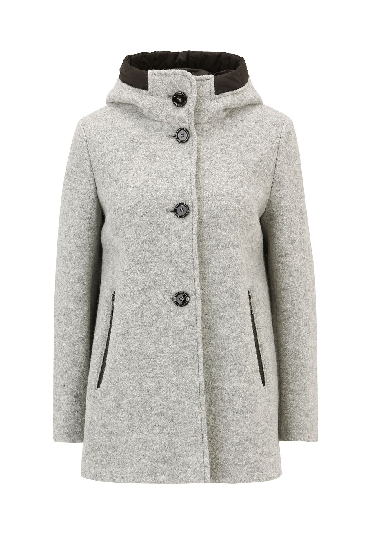 

Шерстяная куртка с капюшоном GIL BRET, цвет Light Grey Melange