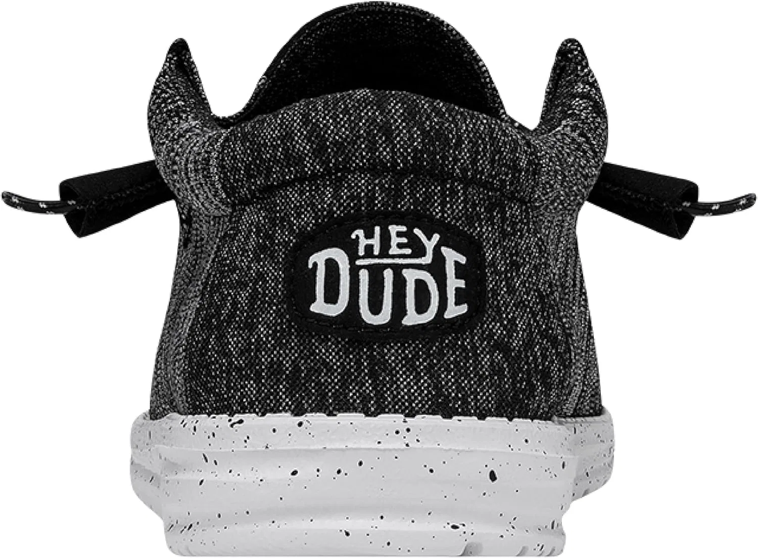 HEYDUDE - Мужские спортивные вязаные туфли Wally Sport - Слипоны - Мокасины, Black White — фото 3
