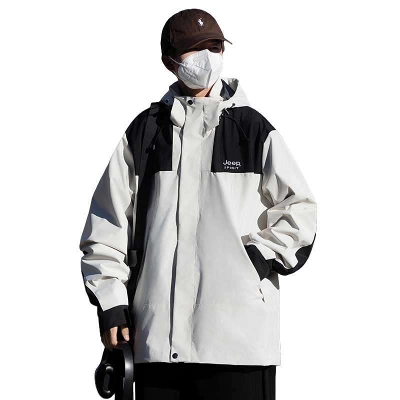 

JEEP SPIRIT Ветровка Unisex, Ivory White 3-In-1 (Detachable Inner)