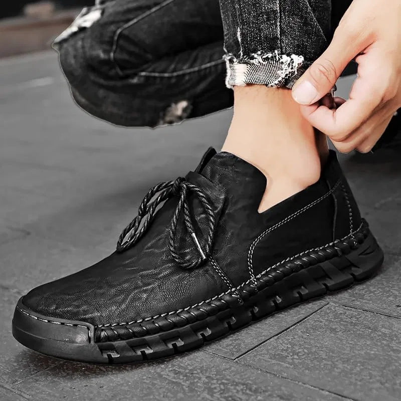 Лоферы кожаные Loafers Black — фото 2