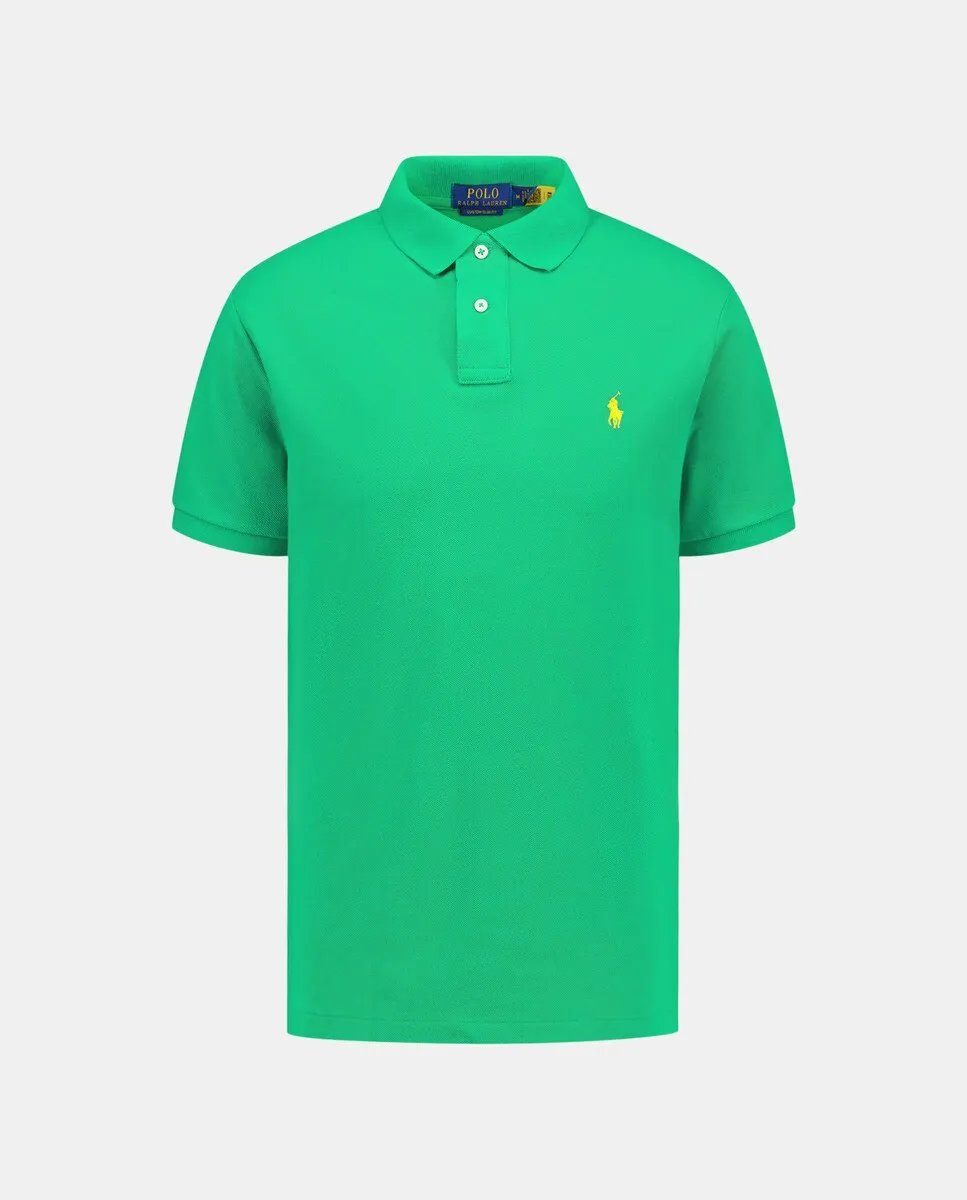 

Мужская рубашка-поло из пике стандартного кроя Polo Ralph Lauren, цвет Verde Prado