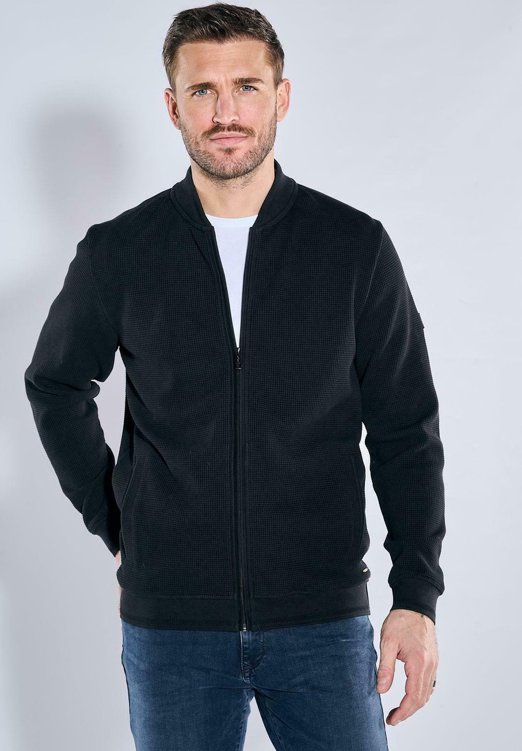 

Куртка-бомбер Zip-up sweatshirt Emilio Adani, черный