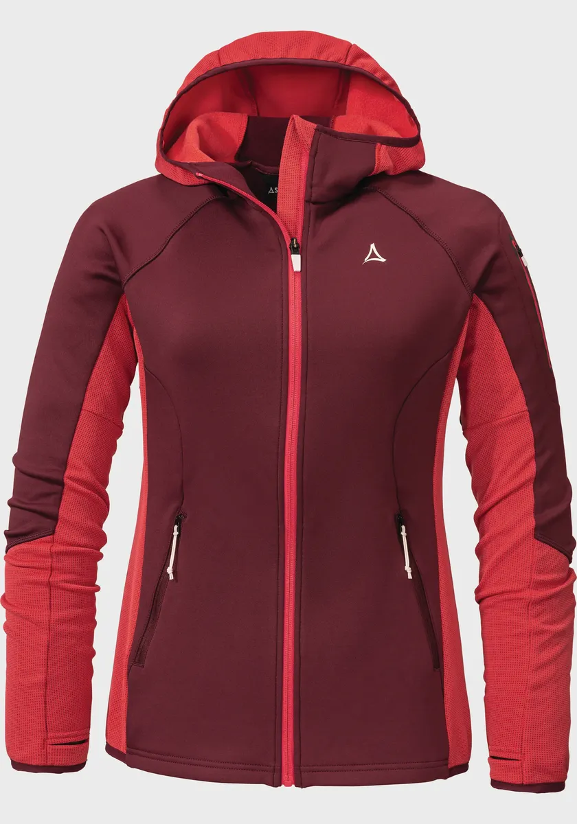 

Флисовая куртка Schöffel "Fleece Hoody Lodron L", с капюшоном, красный