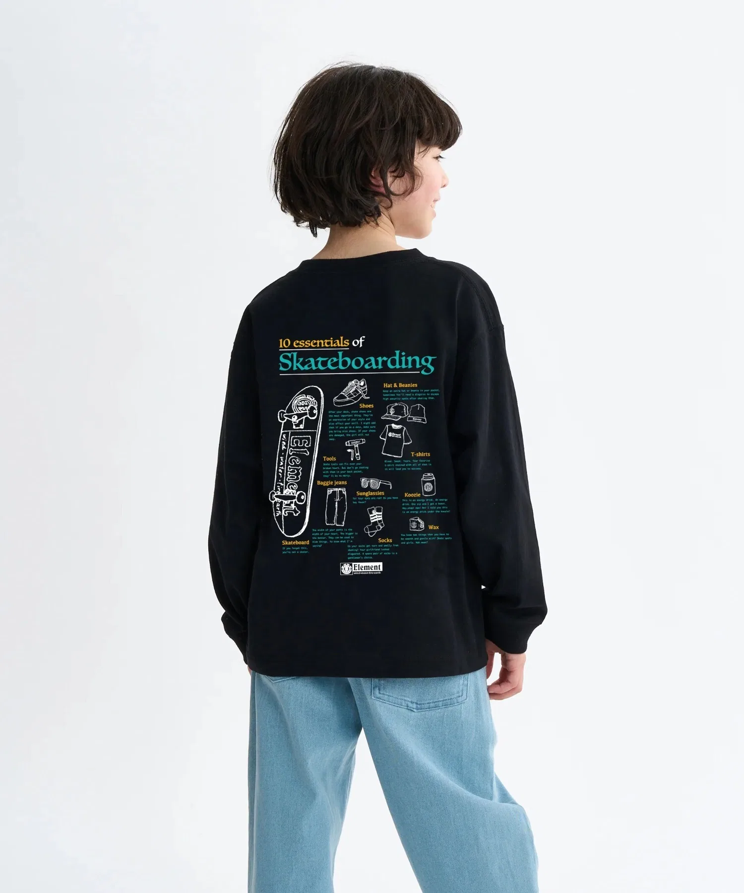 Детская футболка с длинным рукавом ELEMENT ESSENTIAL LS YOUTH