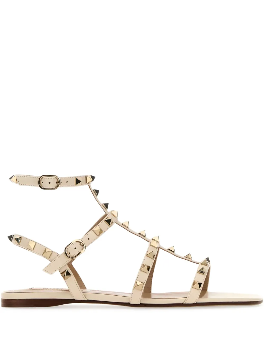 Сандалии Rockstud с сетчатой подошвой VALENTINO GARAVANI, белый