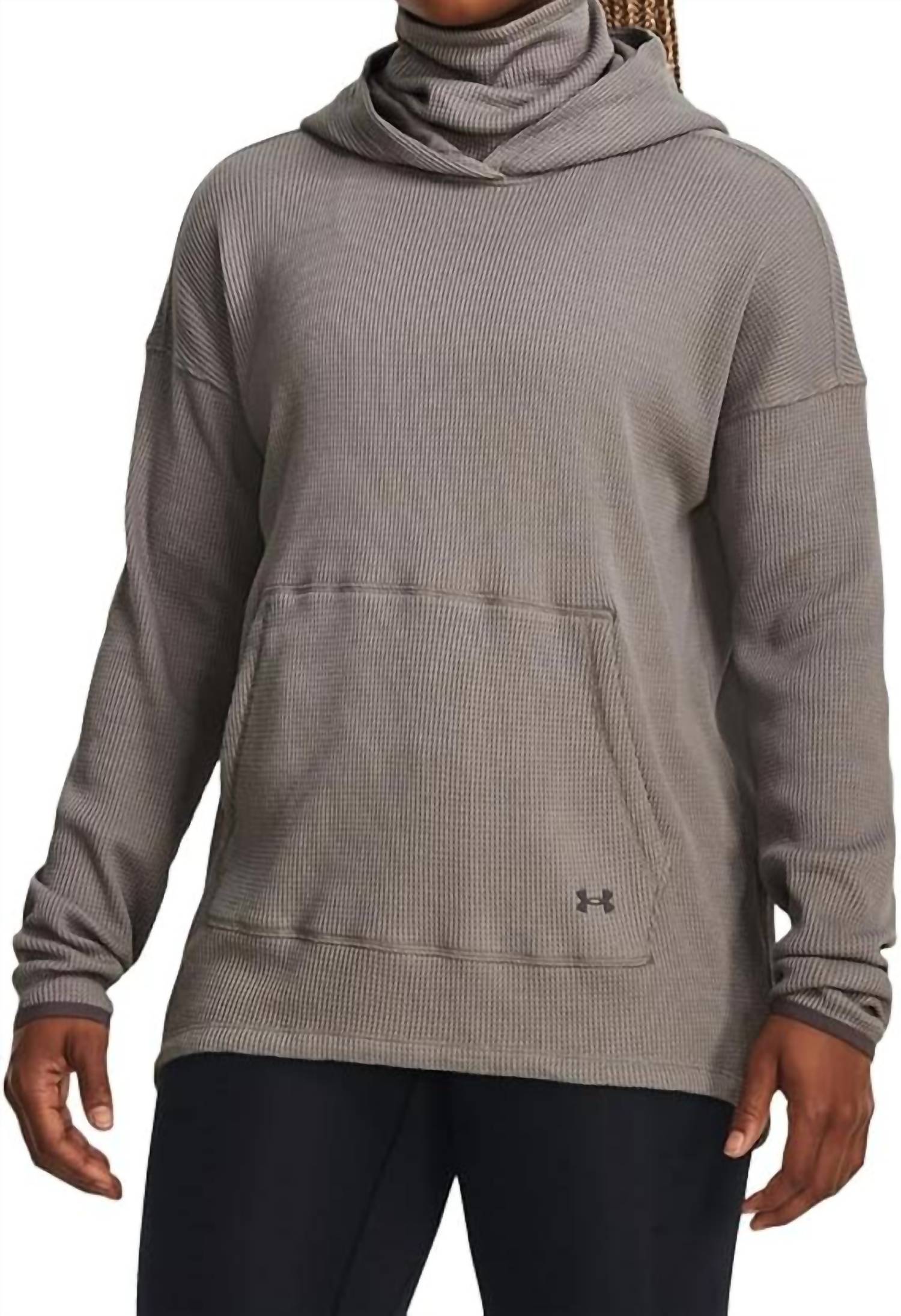 

Толстовка с капюшоном Waffle Funnel цвета оловянно-пепельно-серый Under Armour