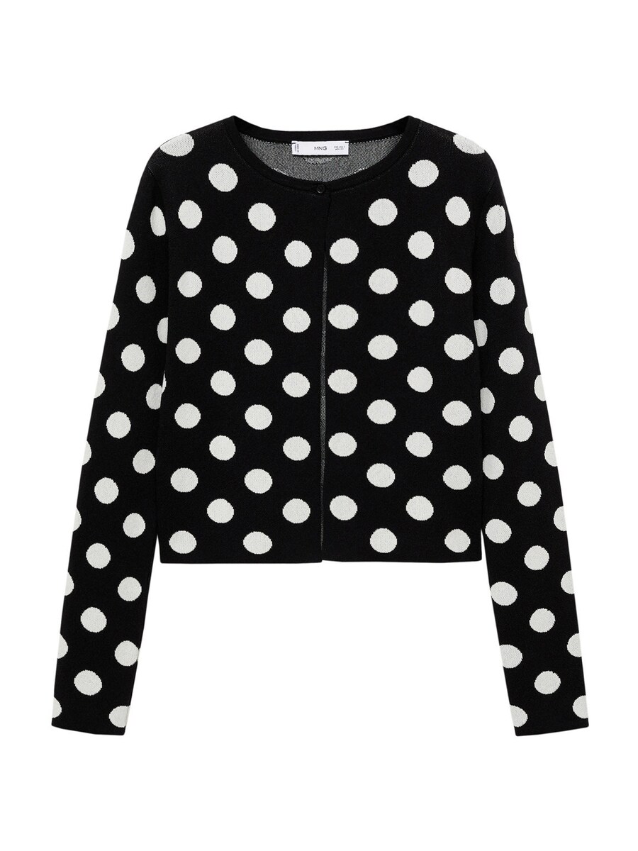 

Вязаный кардиган MANGO Knit Cardigan Dali, черный