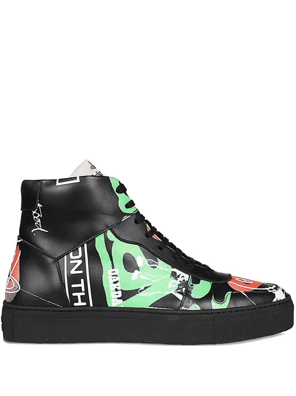 

Кожаные высокие кеды Vivienne Westwood, черный