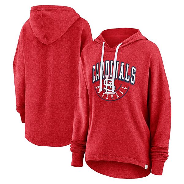 

Брендовый женский худи heather red st louis cardinals luxe Fanatics