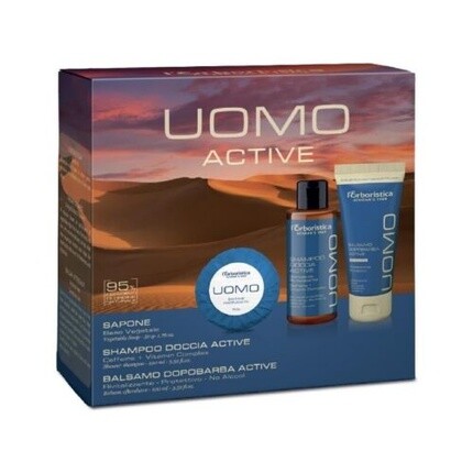 

L'Erboristica Man Active Kit Мыло Шампунь для душа Бальзам после бритья