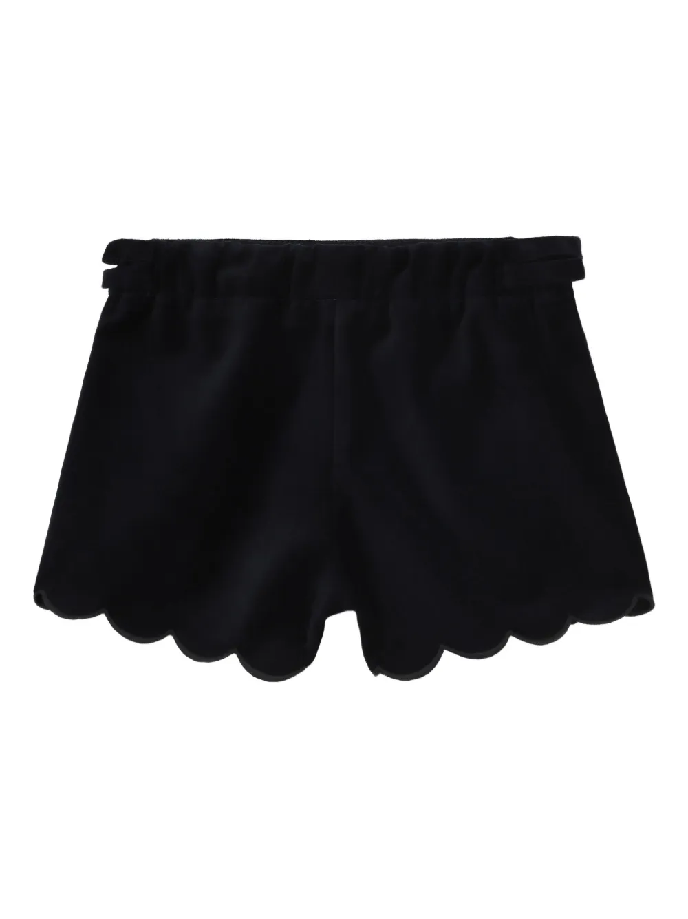 Комплект из топа и шортов с фестонами Chloé Kids, черный — фото 4