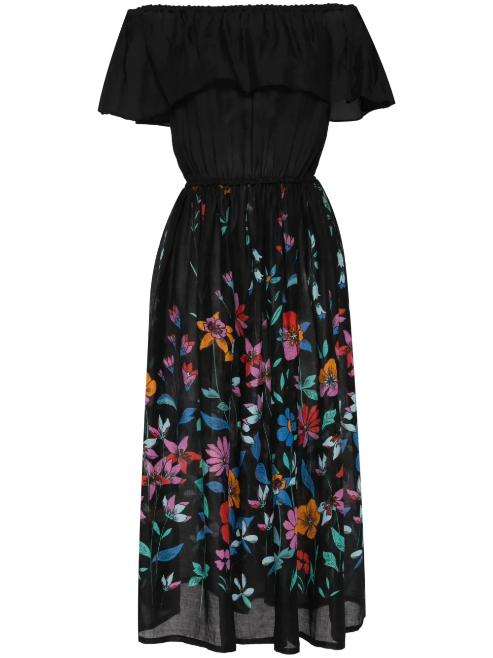 

Платье Hibiscus с открытыми плечами Bambah, черный