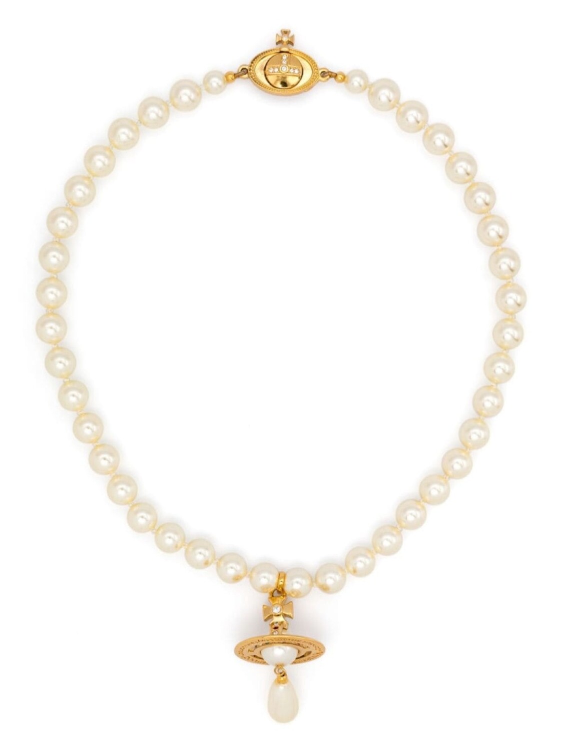 

Чокер One Row Pearl Drop Vivienne Westwood, золотой