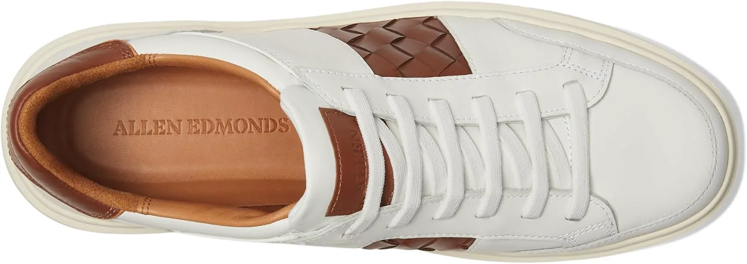 Мужские слипоны-слиперы Allen Edmonds Oliver с плетением, белый — фото 2