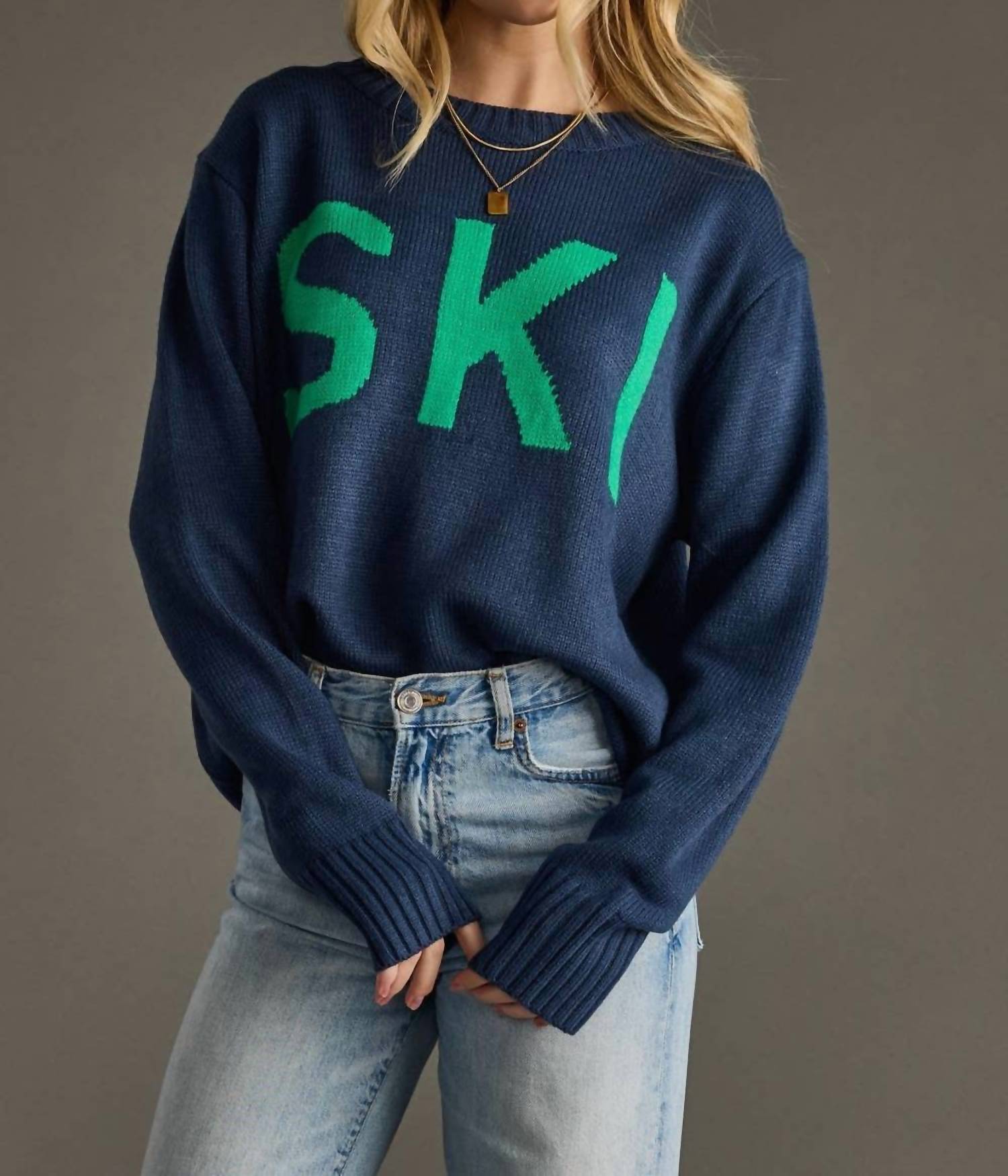 

Panache Apparel Лыжный свитер темно-синего цвета