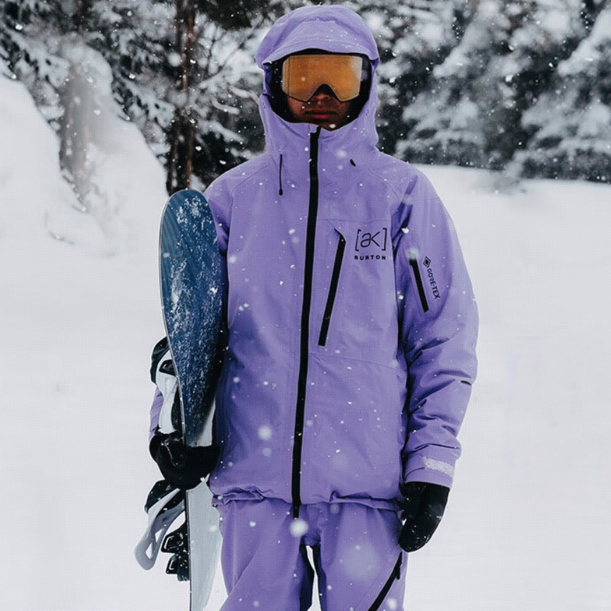 AK CYCLIC GORETEX Верхняя одежда для лыж мужская фиолетовая BURTON — фото 3