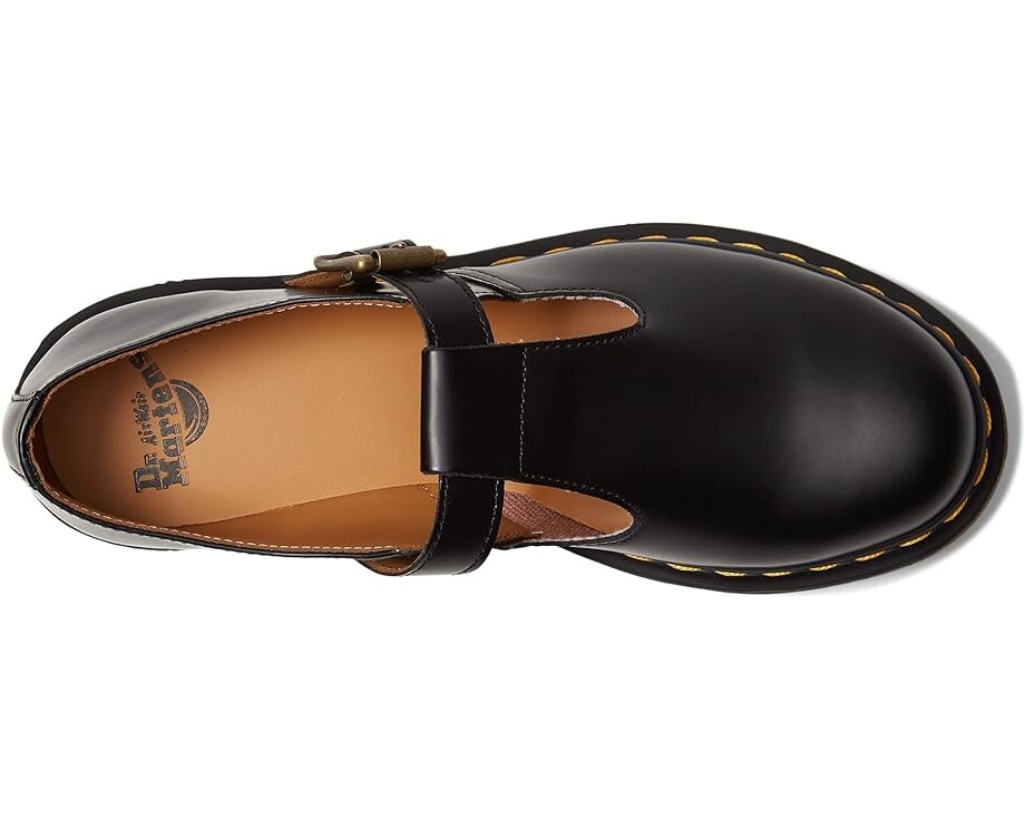 Лоферы Dr. Martens Polley T-Bar Mary Jane, цвет Black Smooth — фото 2