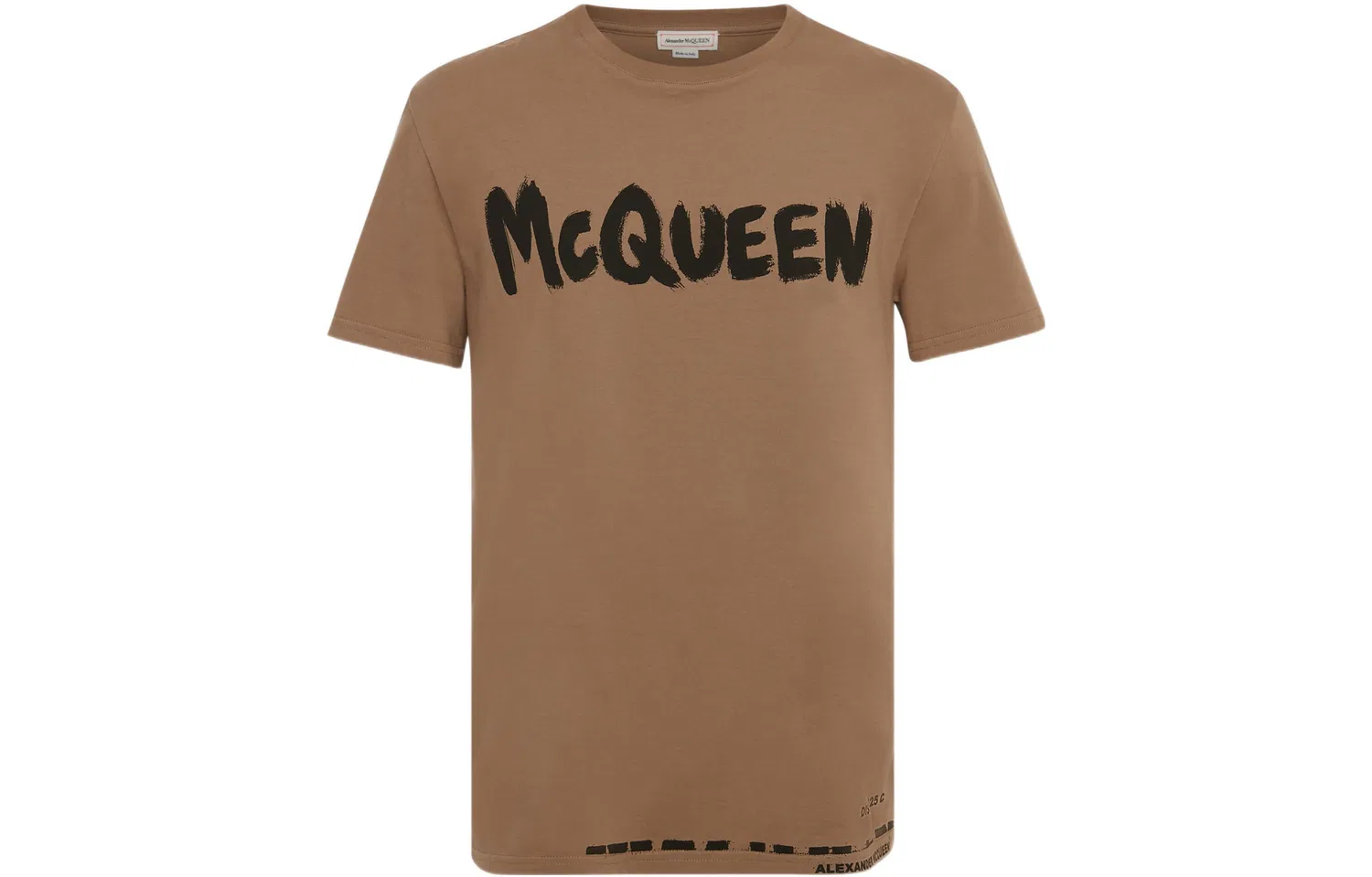 Футболка с принтом Alexander McQueen Light Umber