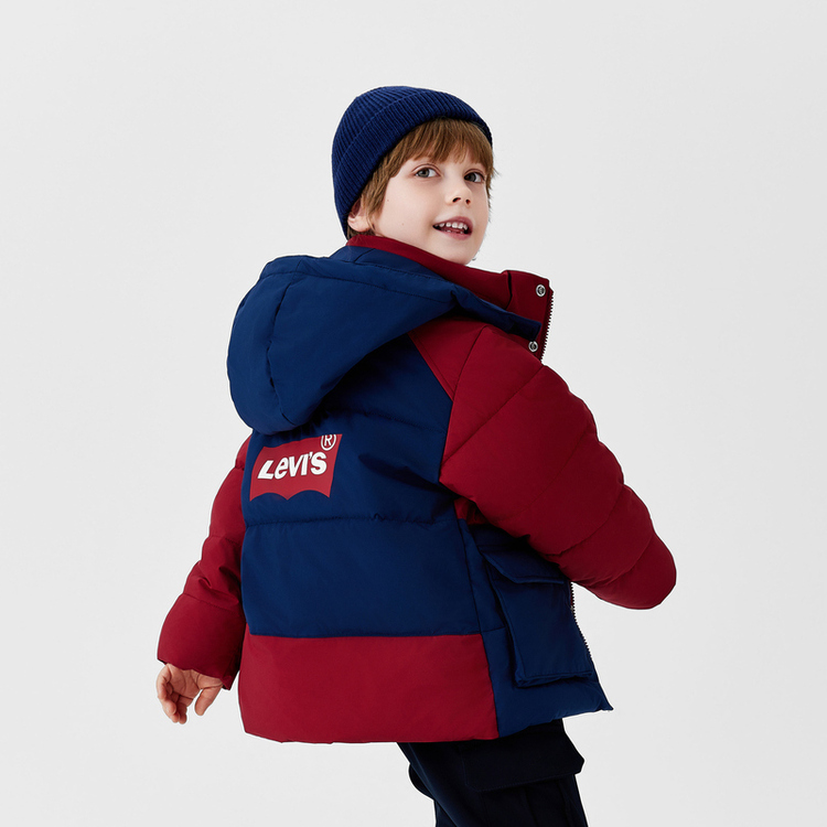 Levis Термическая пуховая куртка Levi's Herbal Red для детей 3-7 лет — фото 4