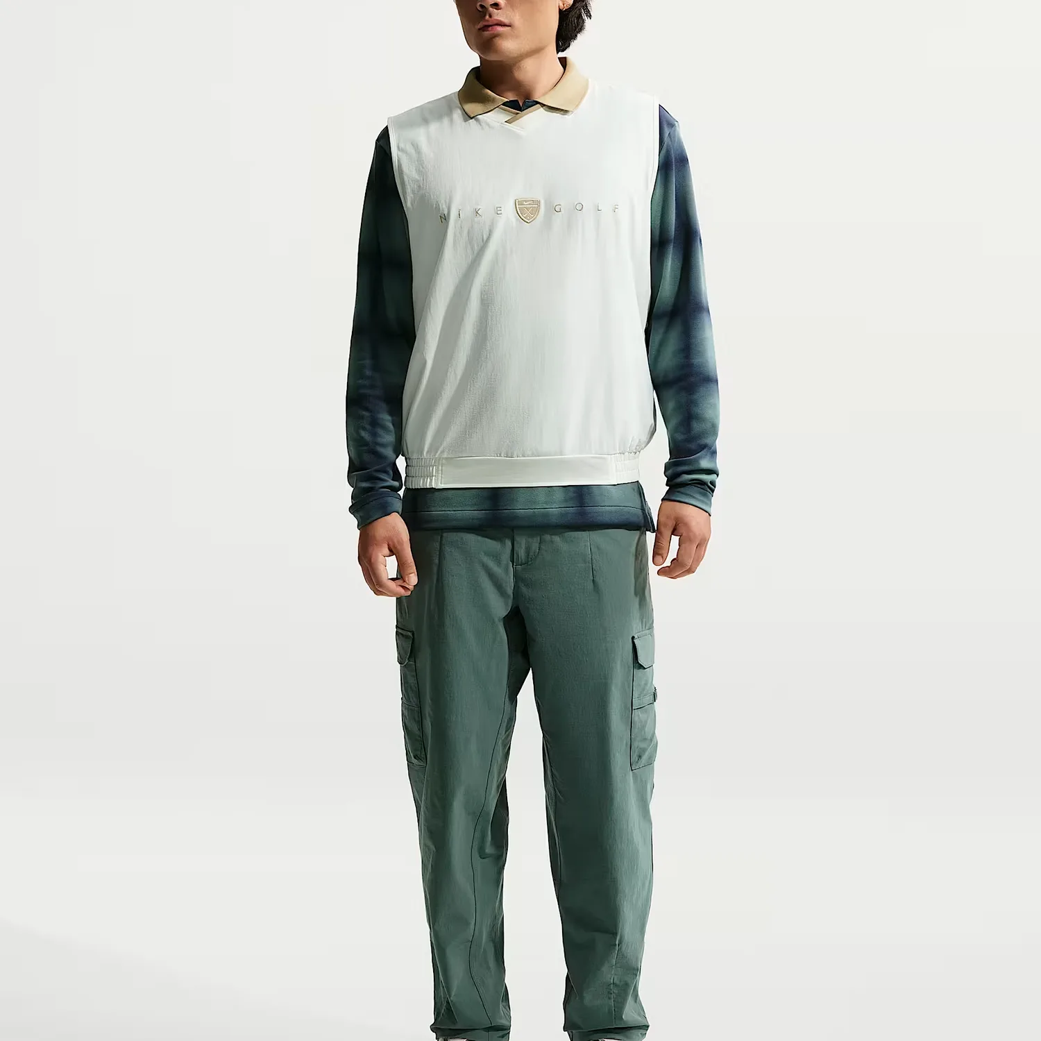 Мужская одежда для гольфа Dri Fit Fairway Fresh Nike, Sail White/Lime Gray — фото 3