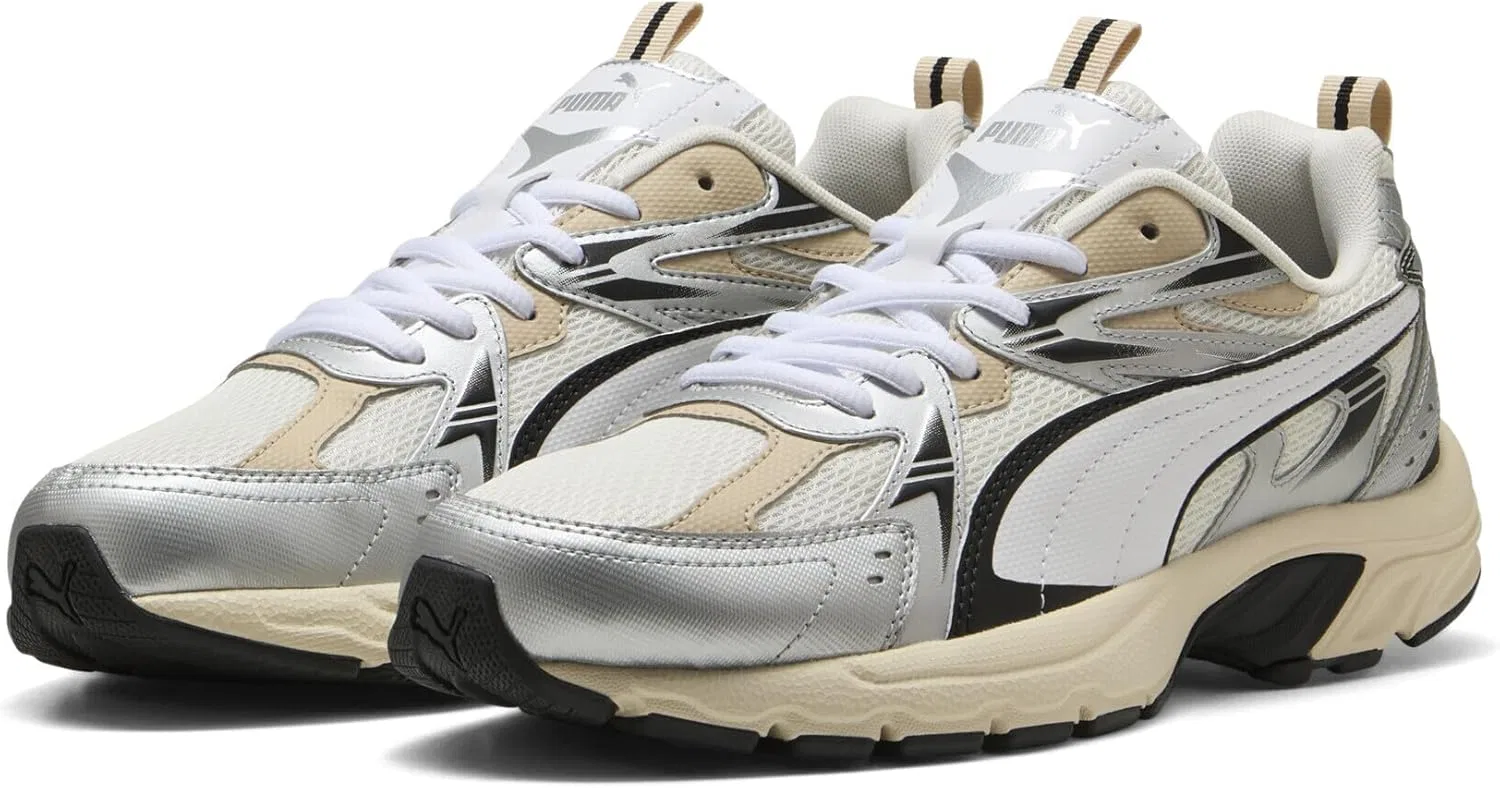 Кроссовки PUMA Milenio Tech для взрослых, Warm White Puma White Puma Silver — фото 2