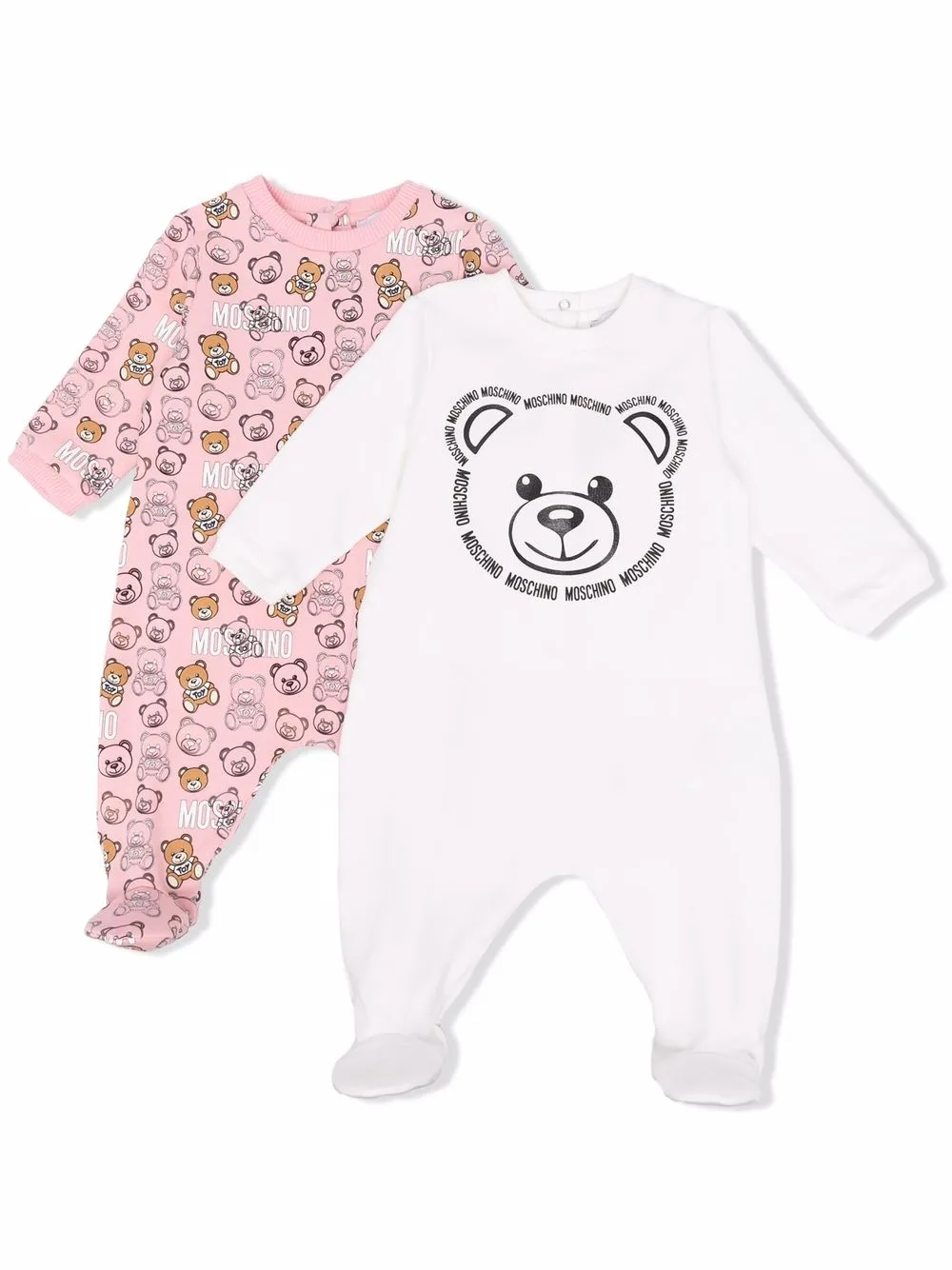 

Комбинезон с принтом Teddy Bear Moschino Kids, розовый