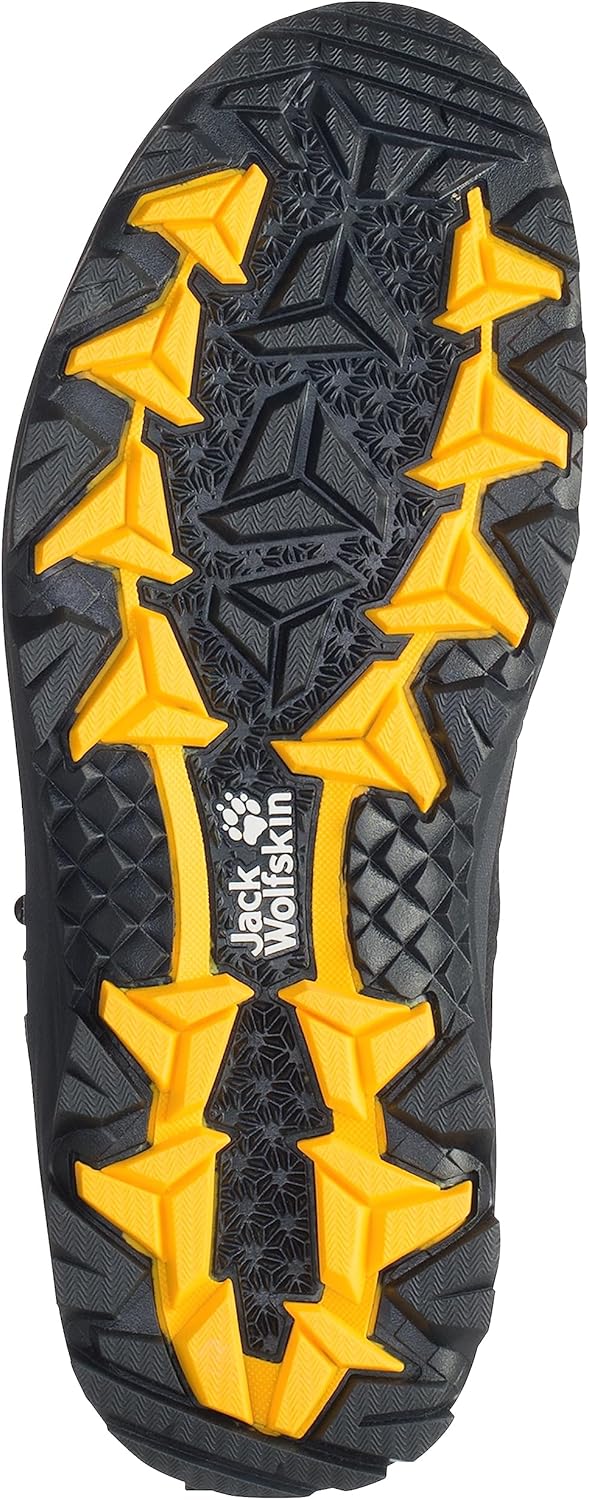 Мужские походные ботинки Jack Wolfskin Vojo 3 Texapore Mid M, черный/желтый — фото 4