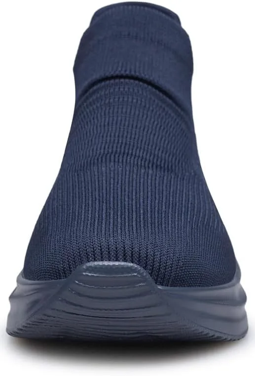Кроссовки Vidbiv Men Slip на каждый день - дышащие, легкие, удобные теннисные кроссовки-слипоны из сетки Vibdiv, синий — фото 3