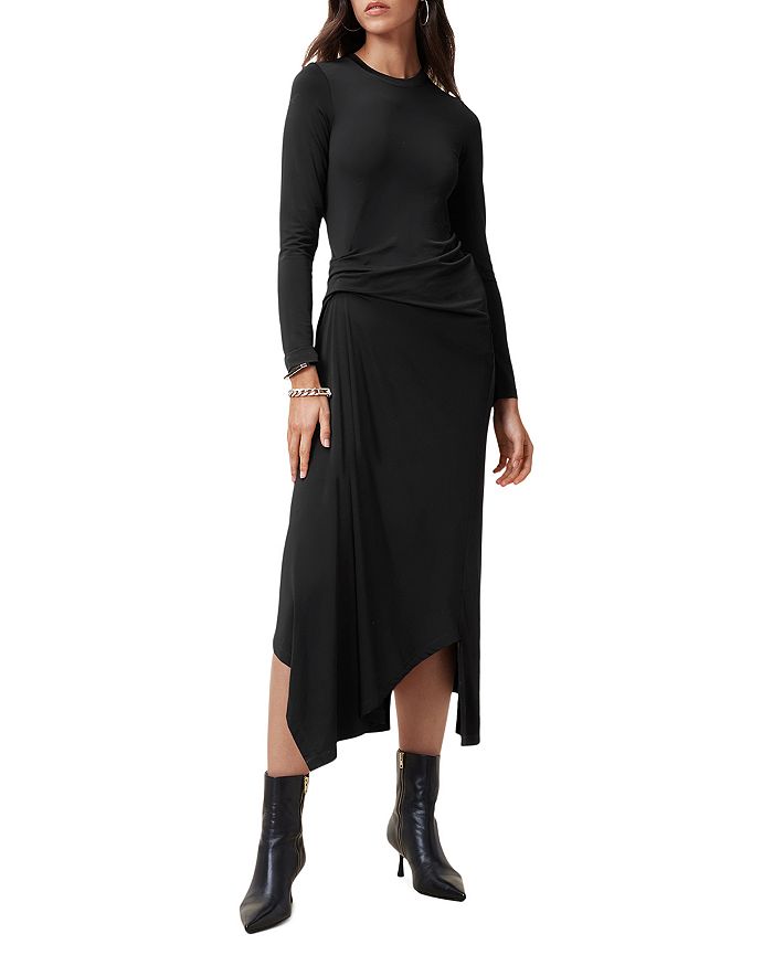 

Платье Rivi с подолом из платка ALLSAINTS, черный