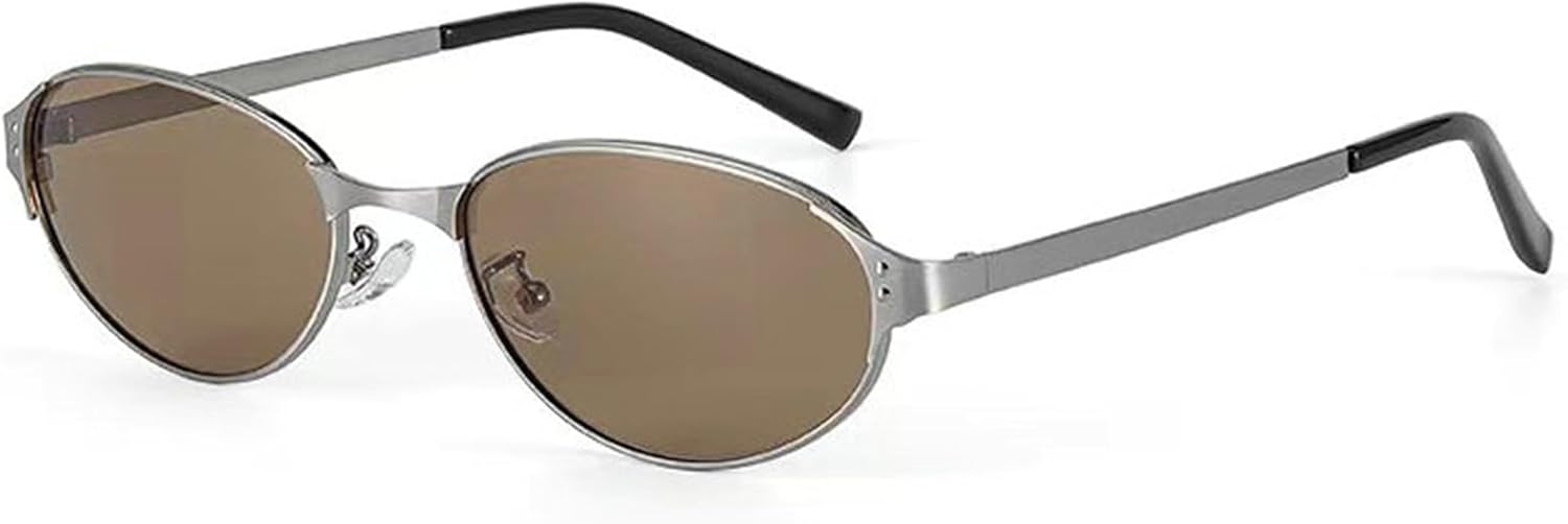 

Солнцезащитные очки Willochra в маленькой металлической оправе овальной формы для женщин, модные роскошные очки «кошачий глаз», винтажные солнцезащитные очки для мужчин, C5