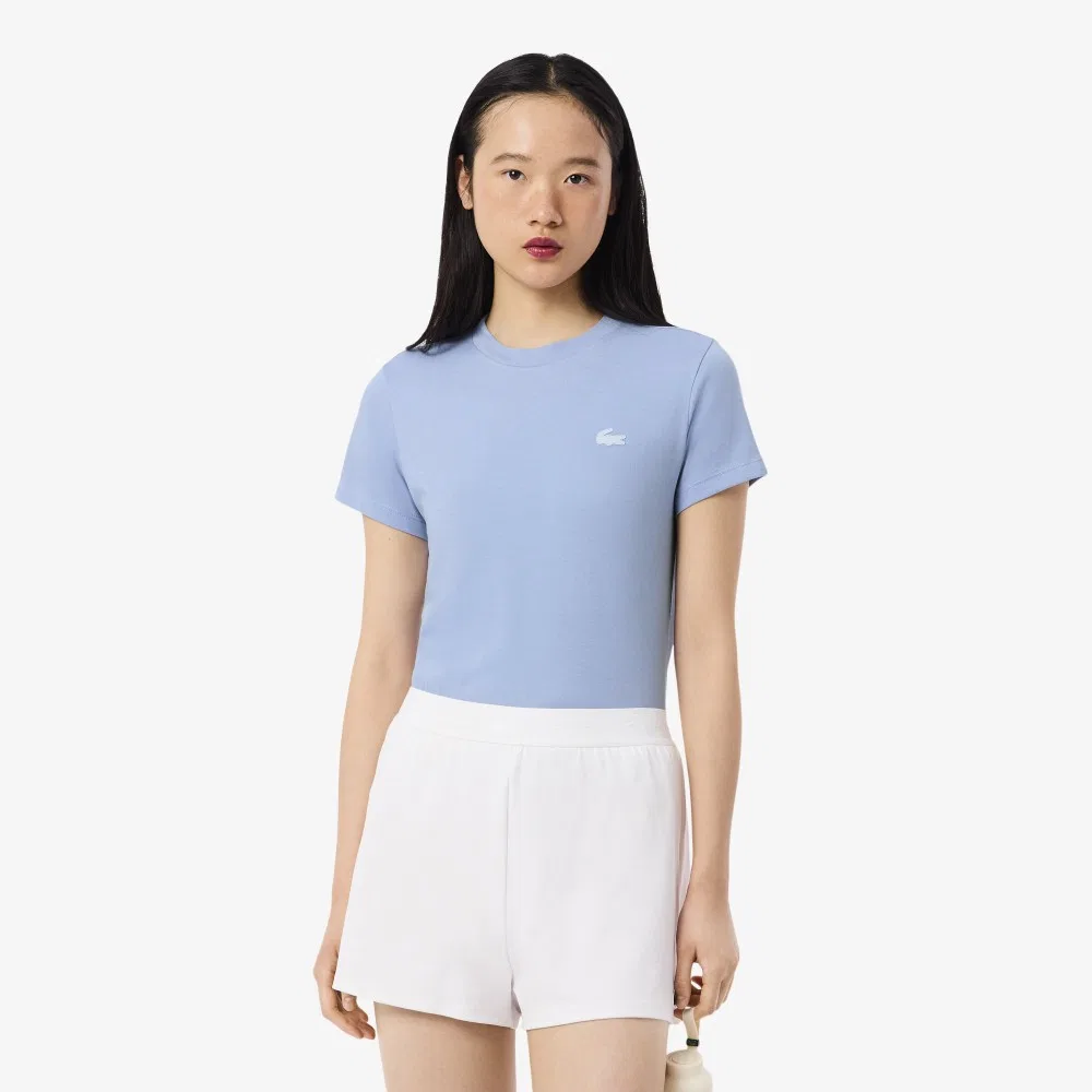Футболка Lacoste для тренировок, базовая, серо-голубая
