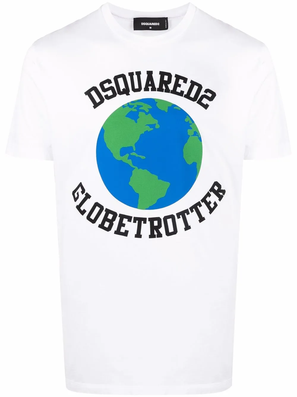 

Футболка Globetrotter с логотипом DSQUARED2, белый