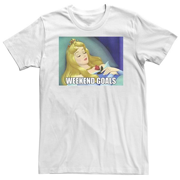 

Футболка Big & Tall Disney Sleeping Beauty Aurora Weekend Goals Meme Licensed Character