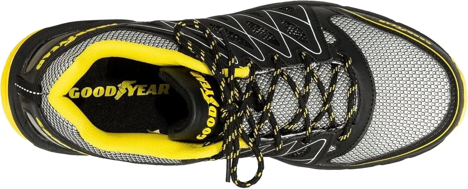 Кроссовки Goodyear S1P SRA HRO Metal Free Work Safety Trainer for Men, Black Yellow — фото 3