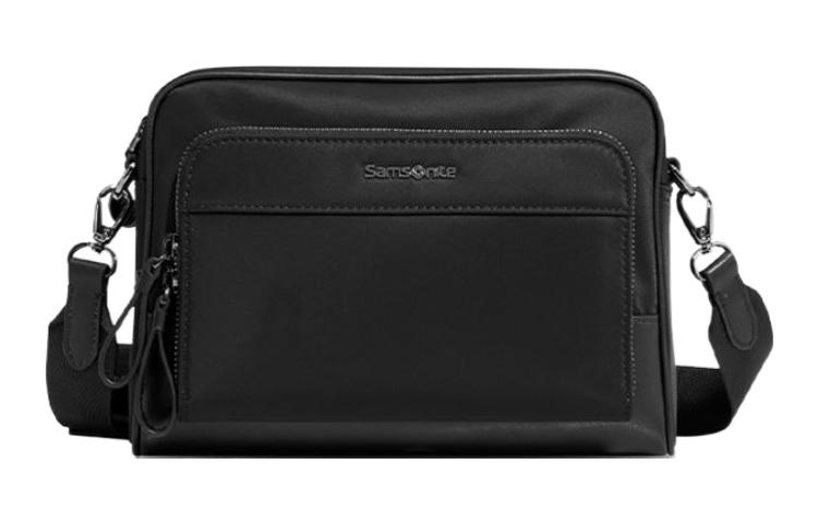 

Samsonite Нейлоновая квадратная сумка через плечо кроссбоди мужская черная