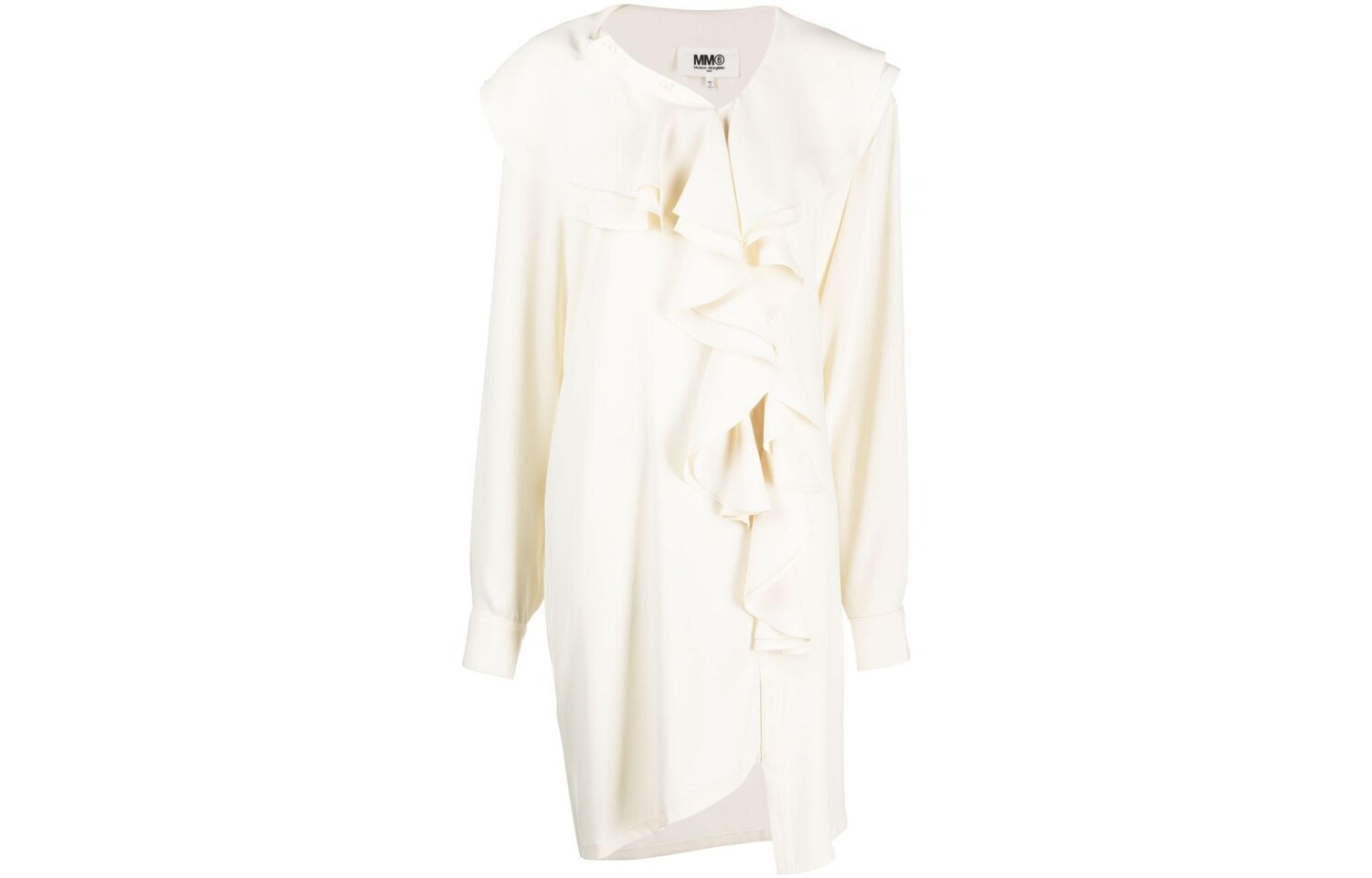 

Платье женское Mm6 Maison Margiela с волнистой вставкой, белый