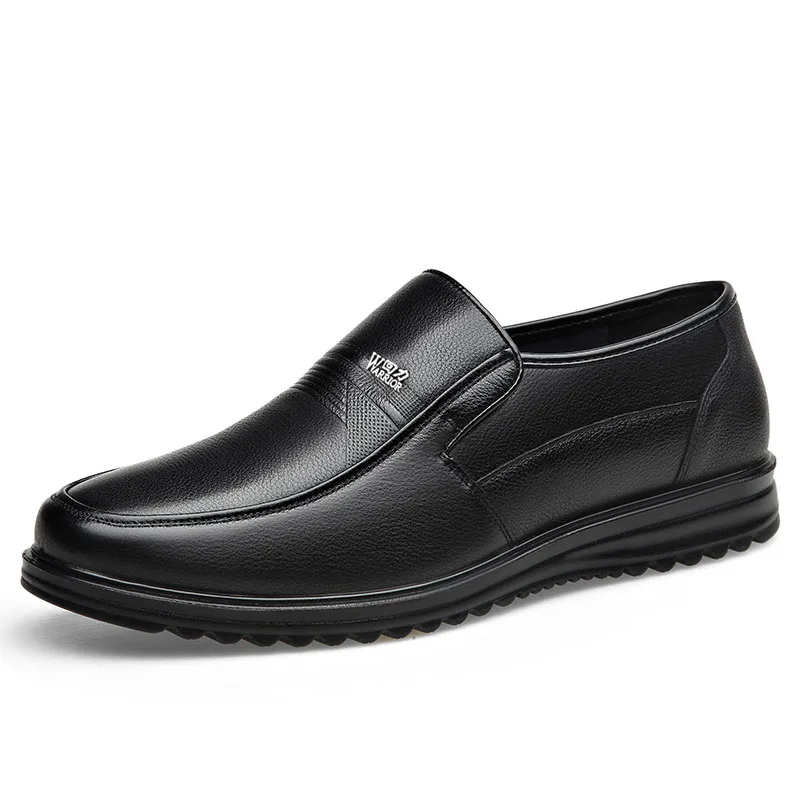 Осенние мужские туфли-лодочки из натуральной кожи WARRIOR, Brown Unlined Shoes — фото 4