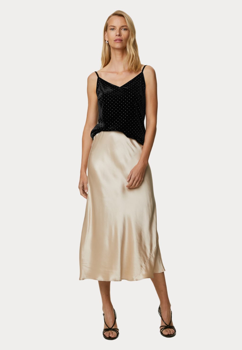

Блуза STUD EMBELLISHED Marks & Spencer, черный