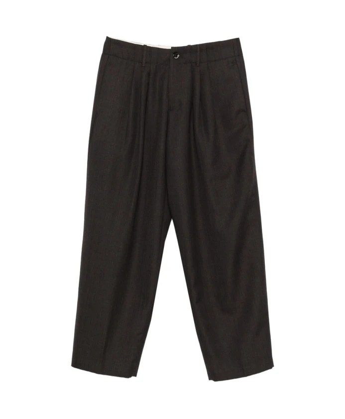 

Темно-Коричневые плиссированные брюки на пуговицах спереди Nine In The Morning, коричневый