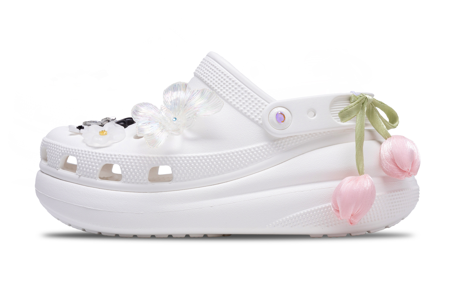 

Crocs Кроссовки Crush Clog You, Jade Slave с талией 5,2 см унисекс белые, цвет White