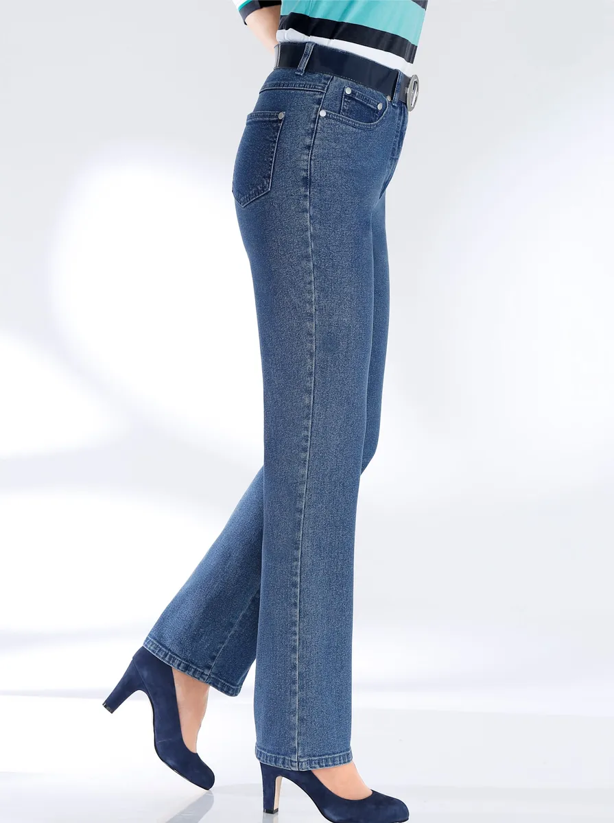 

Джинсы с 5 карманами в стиле casual Looks (1 шт.), синий