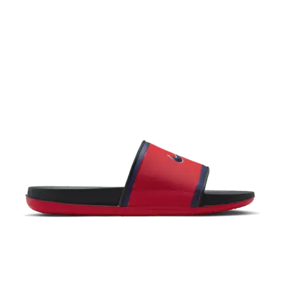 Шлепанцы Nike Offcourt (Los Angeles Angels) Offcourt Slides, цвет University Red/Dark Smoke Grey/Midnight Navy — фото 4