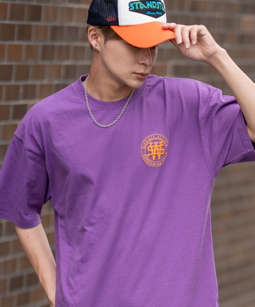 

Футболка с коротким рукавом, графический принт SIDEWAY STANCE, фиолетовый