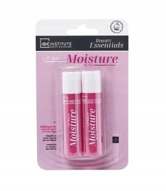 

IDC Institute, набор из двух увлажняющих бальзамов для губ, ROSÉ